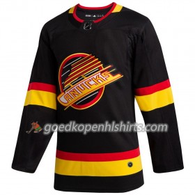 Vancouver Canucks Blank Flying Skate Adidas 2019-2020 Zwart Authentic Shirt - Mannen